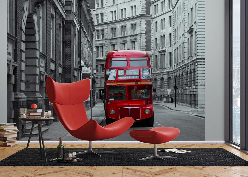 Wall Mural Double Decker, 375 x 270 cm, FTNXXL 1132
