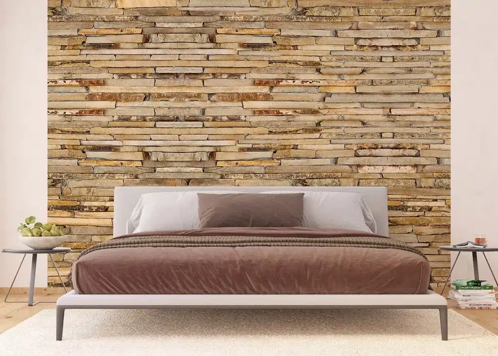 Custom Size Wall Mural Stone Wall | Premium Non-Woven Wallpaper | FTNXXL1143 2