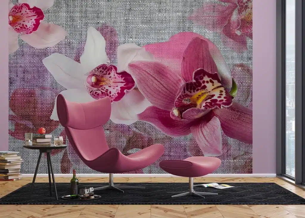 Custom Size Wall Mural Orchids | Premium Non-Woven Wallpaper | FTNXXL1148 3