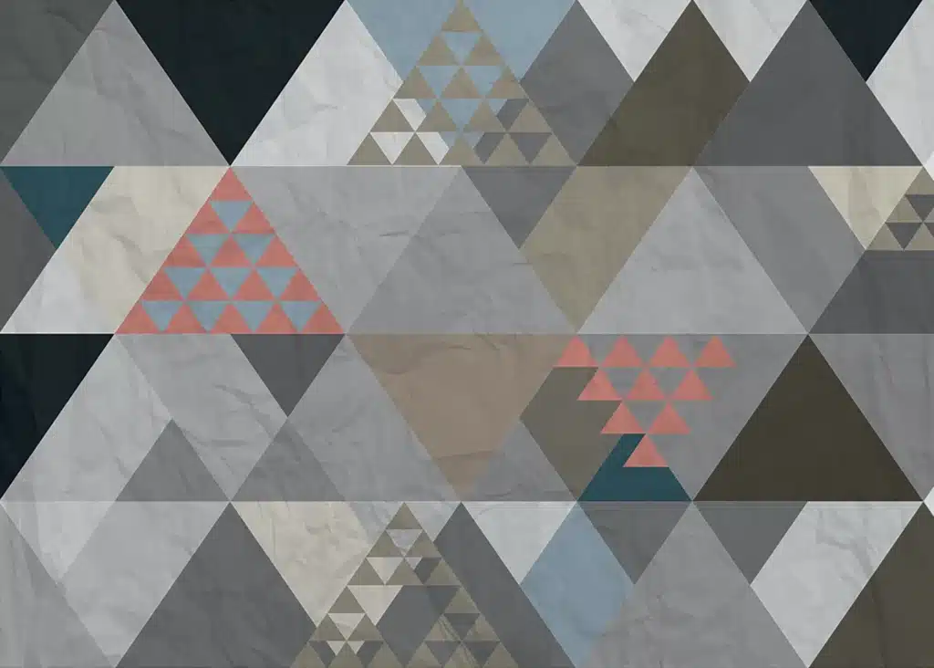 Custom Size Wall Mural Triangles | Premium Non-Woven Wallpaper | FTNXXL1224 1