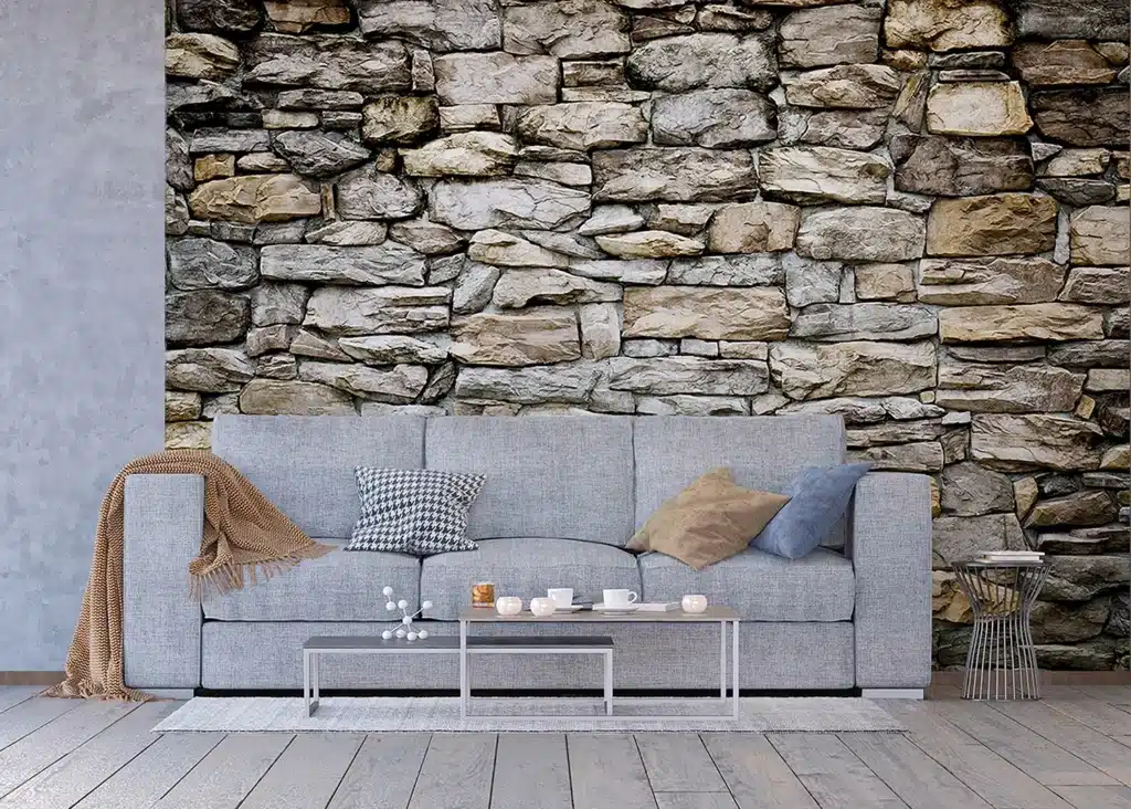 Custom Size Wall Mural Stacked Stones | Premium Non-Woven Wallpaper | FTNXXL1228