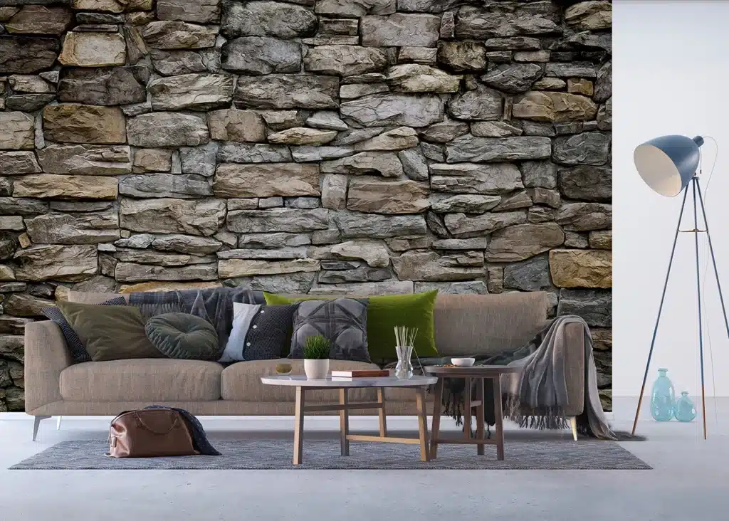 Custom Size Wall Mural Stacked Stones | Premium Non-Woven Wallpaper | FTNXXL1228 3