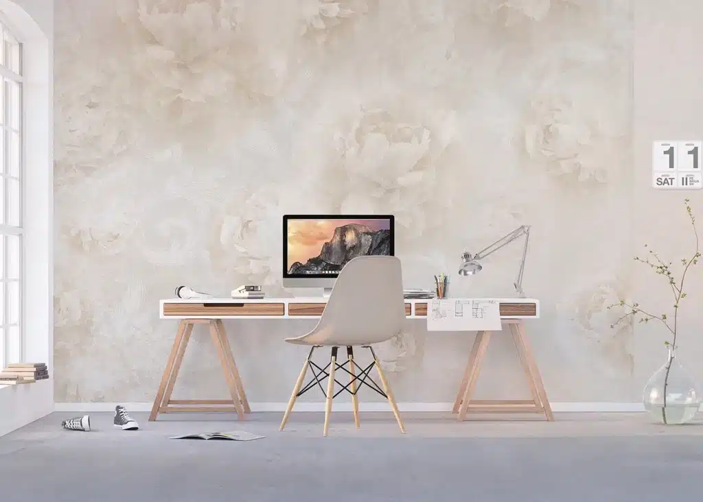 Custom Size Wall Mural Subtle Roses | Premium Non-Woven Wallpaper | FTNXXL1231 6