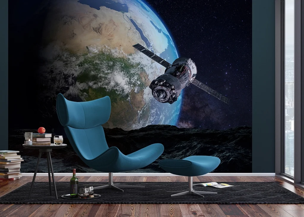 Custom Size Wall Mural Space | Premium Non-Woven Wallpaper | FTNXXL1233