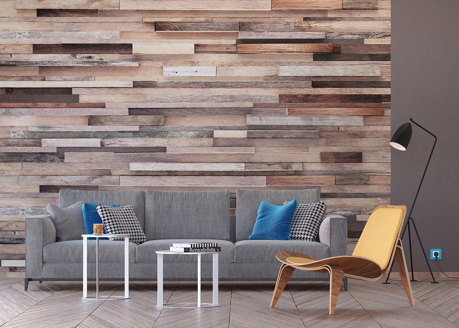 Wall Mural Wood Planks, 375 x 270 cm, FTNXXL 1235