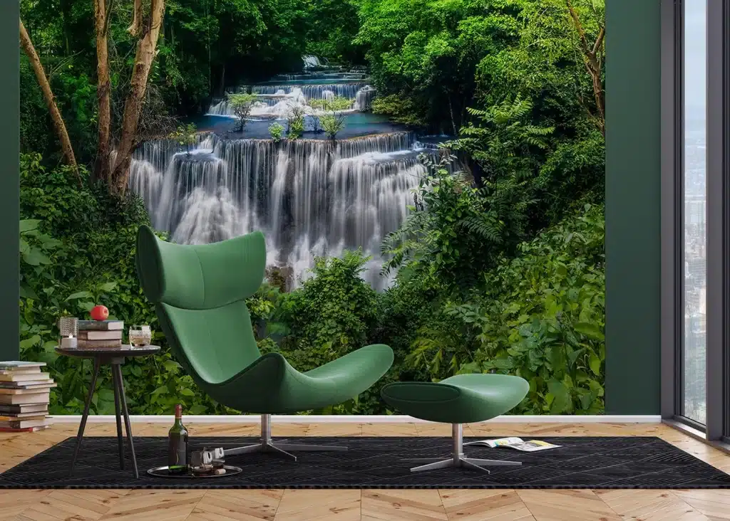 Custom Size Wall Mural Waterfall | Premium Non-Woven Wallpaper | FTNXXL1236