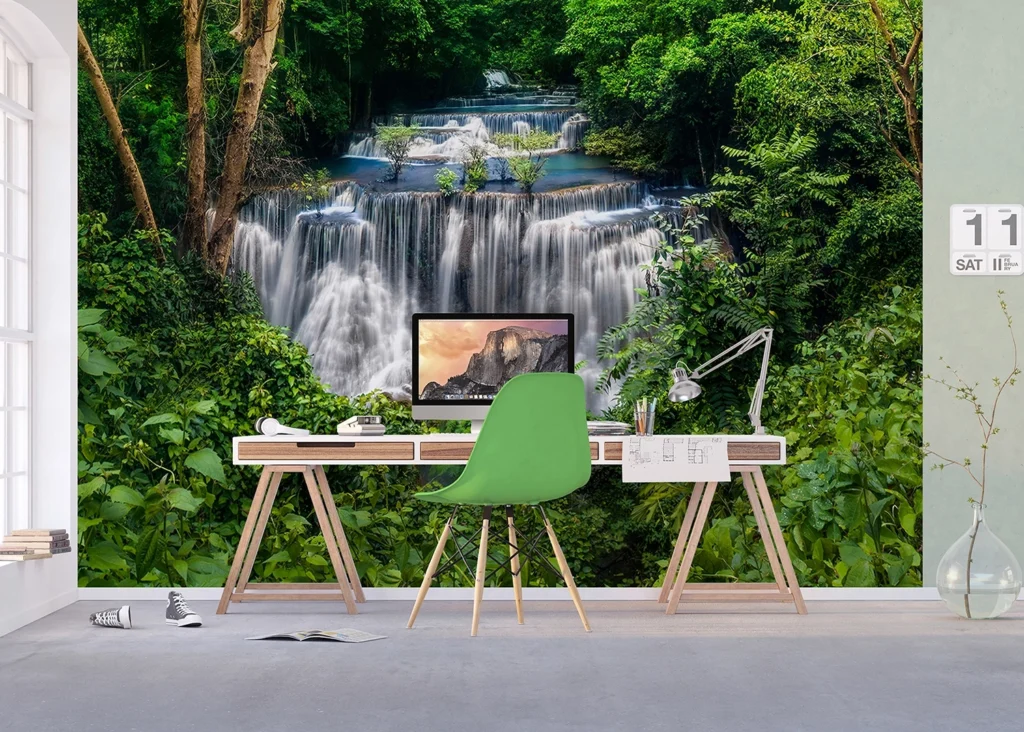 Custom Size Wall Mural Waterfall | Premium Non-Woven Wallpaper | FTNXXL1236 5