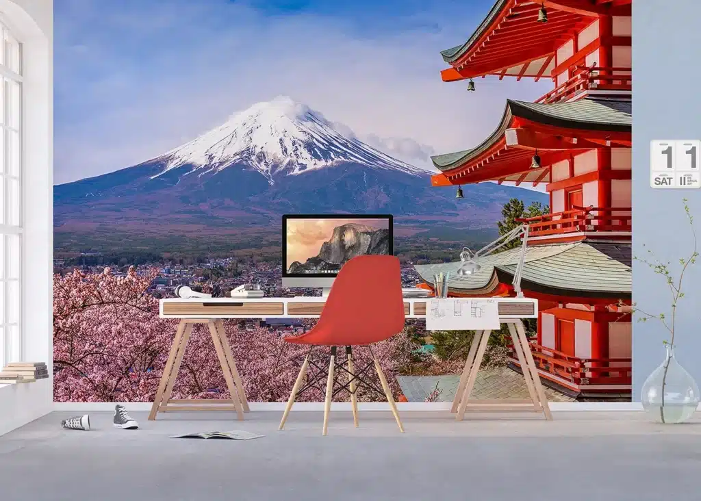 Custom Size Wall Mural Mount Fuji | Premium Non-Woven Wallpaper | FTNXXL1238 4