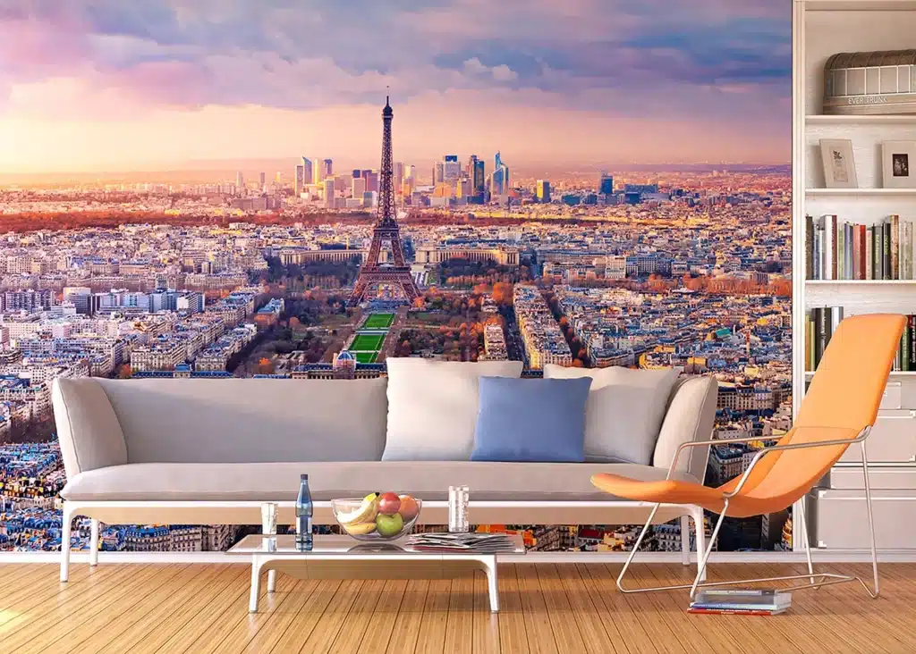 Custom Size Wall Mural Paris | Premium Non-Woven Wallpaper | FTNXXL2401 4