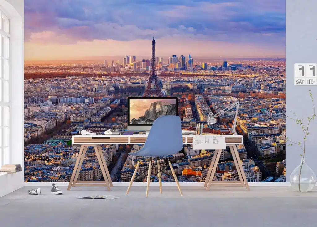 Custom Size Wall Mural Paris | Premium Non-Woven Wallpaper | FTNXXL2401 6