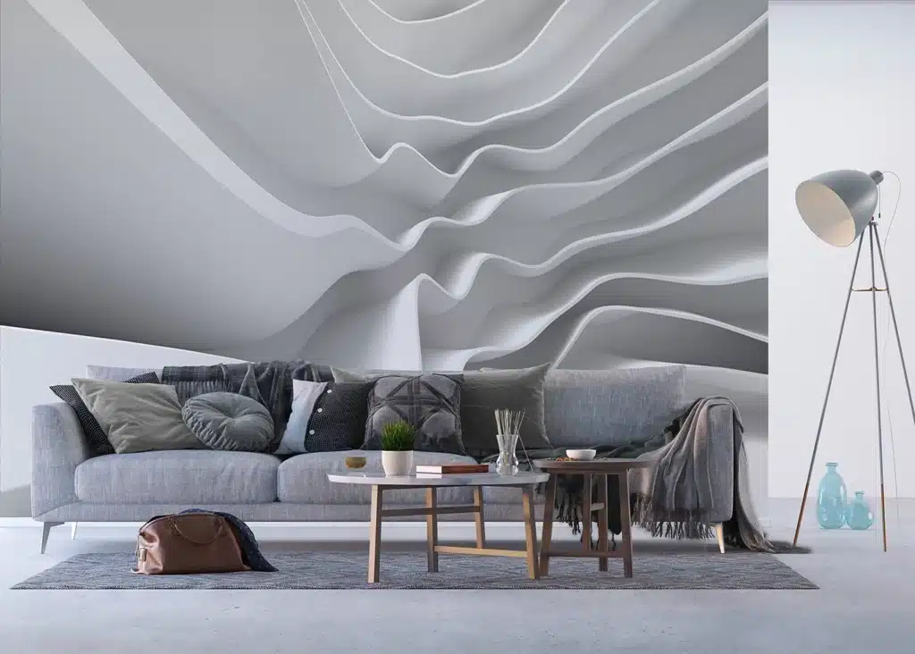 Custom Size Wall Mural Wave | Premium Non-Woven Wallpaper | FTNXXL2403 3