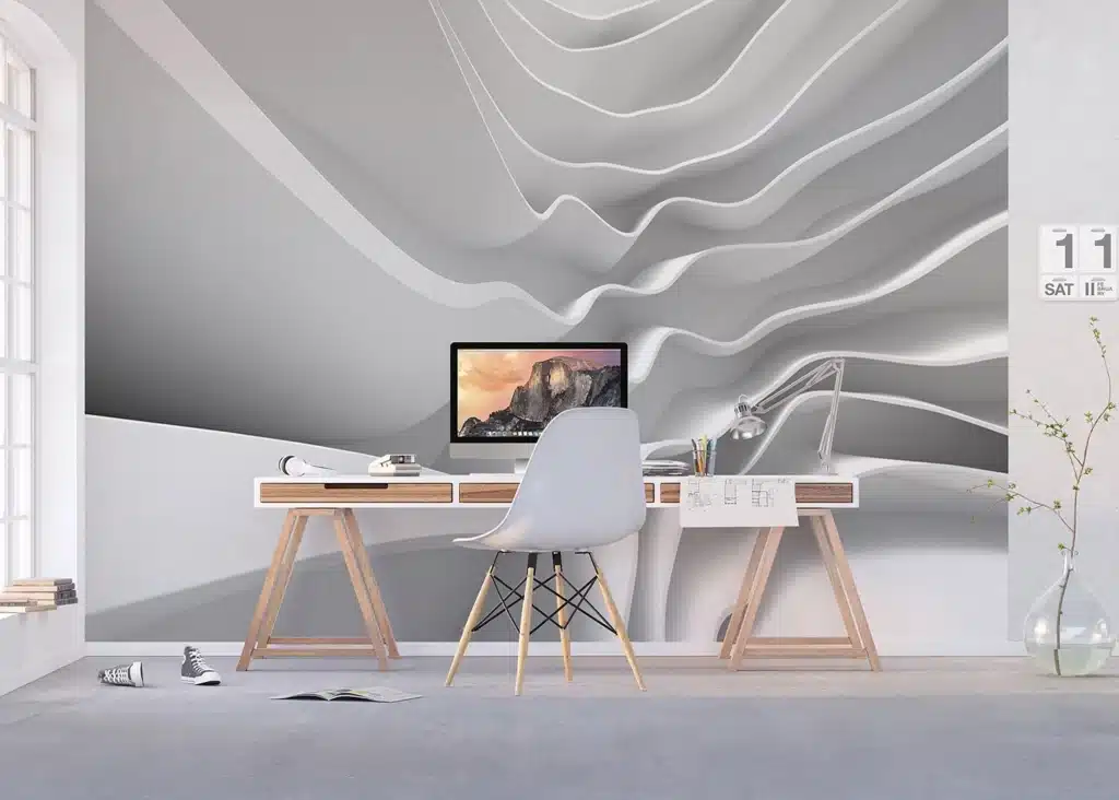 Custom Size Wall Mural Wave | Premium Non-Woven Wallpaper | FTNXXL2403 4