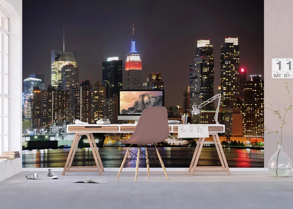 Custom Size Wall Mural Night | Premium Non-Woven Wallpaper | FTNXXL2411 4