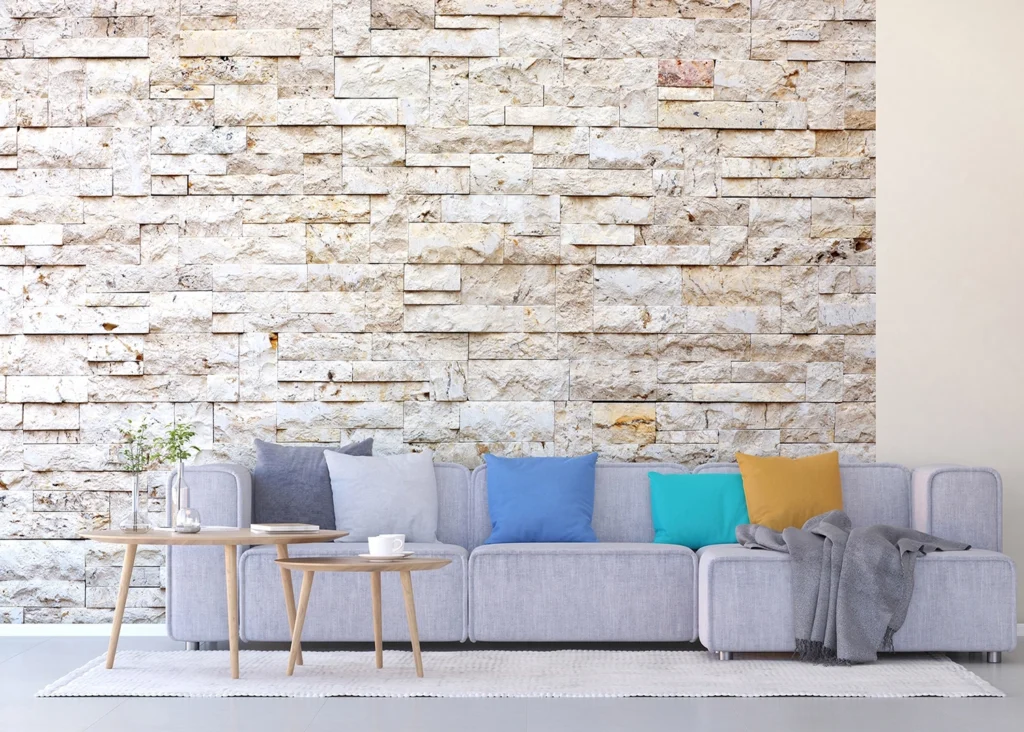 Wall Mural Beige Bricks, 375 x 270 cm, FTNXXL 2412 7