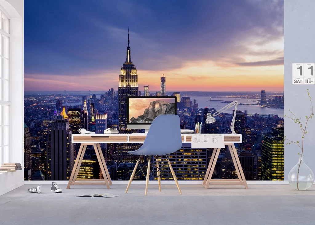 Custom Size Wall Mural New YorK| Premium Non-Woven Wallpaper | FTNXXL2413 4