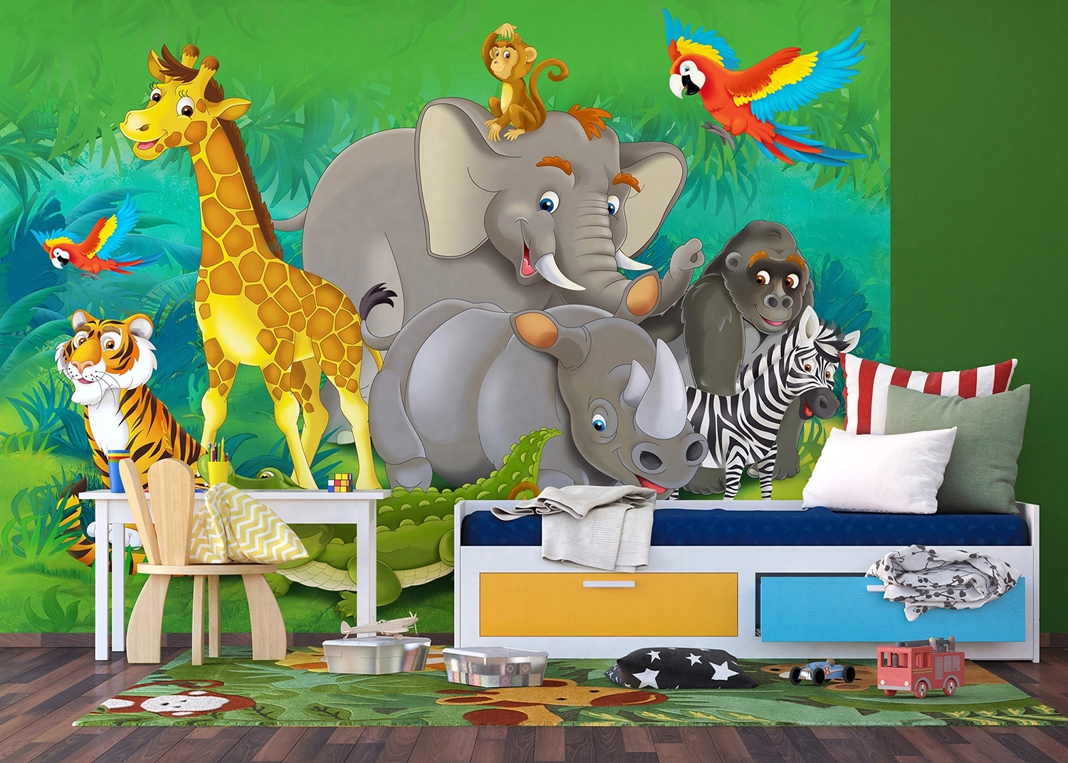 Wall Mural Jungle Animals, 375 x 270 cm, FTNXXL 2420