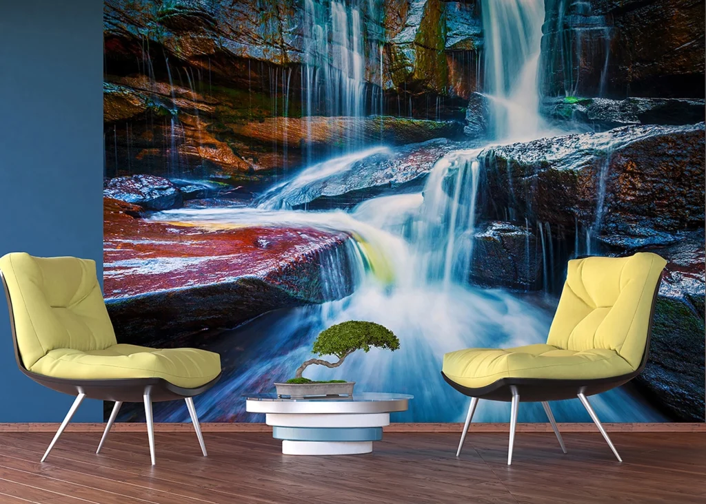 Custom Size Wall Mural Waterfall | Premium Non-Woven Wallpaper | FTNXXL2426 2