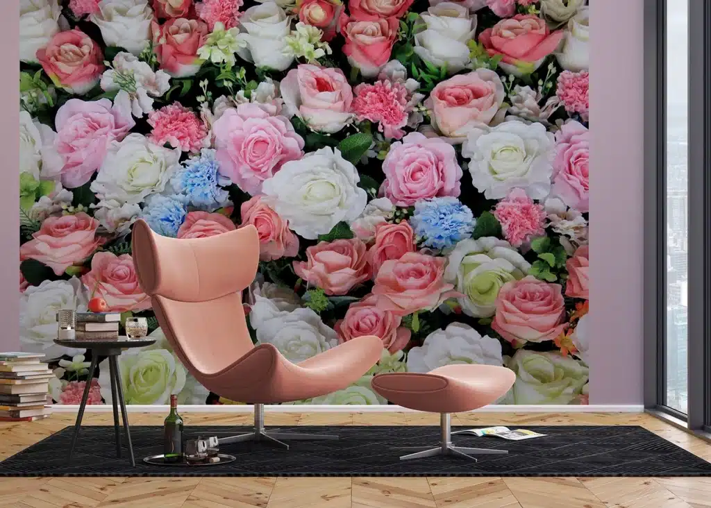 Custom Size Wall Mural Flowers | Premium Non-Woven Wallpaper | FTNXXL2428 3