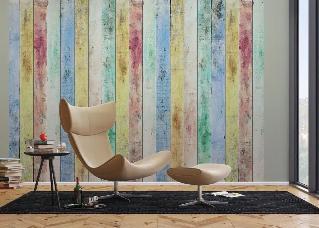 Custom Size Wall Mural Wood Planks | Premium Non-Woven Wallpaper | FTNXXL2430 3