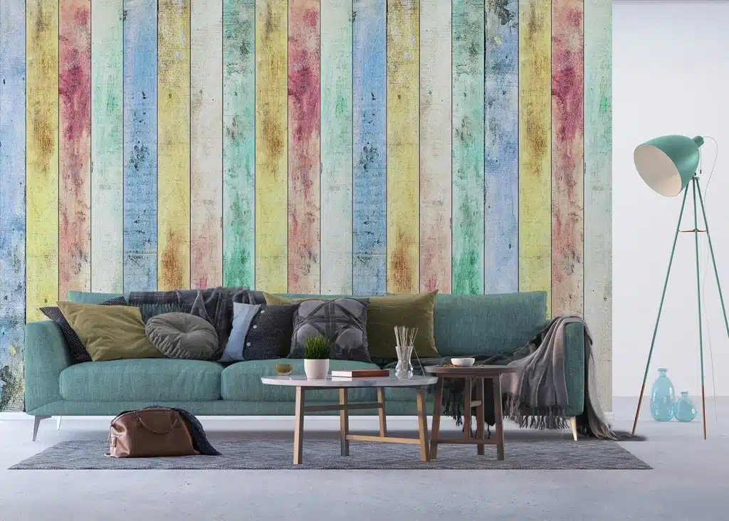 Custom Size Wall Mural Wood Planks | Premium Non-Woven Wallpaper | FTNXXL2430 4