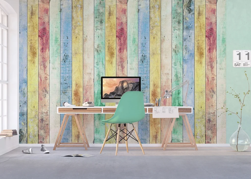 Custom Size Wall Mural Wood Planks | Premium Non-Woven Wallpaper | FTNXXL2430