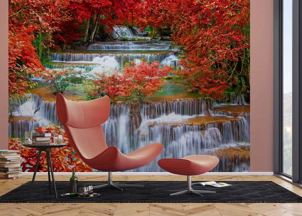 Custom Size Wall Mural Waterfall | Premium Non-Woven Wallpaper | FTNXXL2437