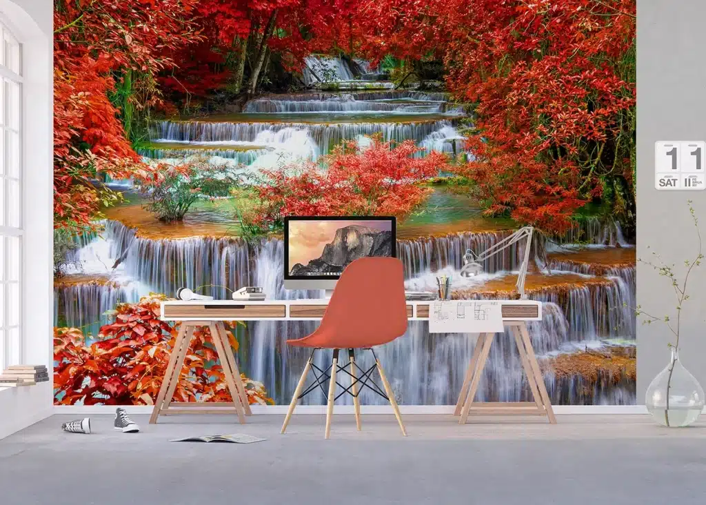 Custom Size Wall Mural Waterfall | Premium Non-Woven Wallpaper | FTNXXL2437 4