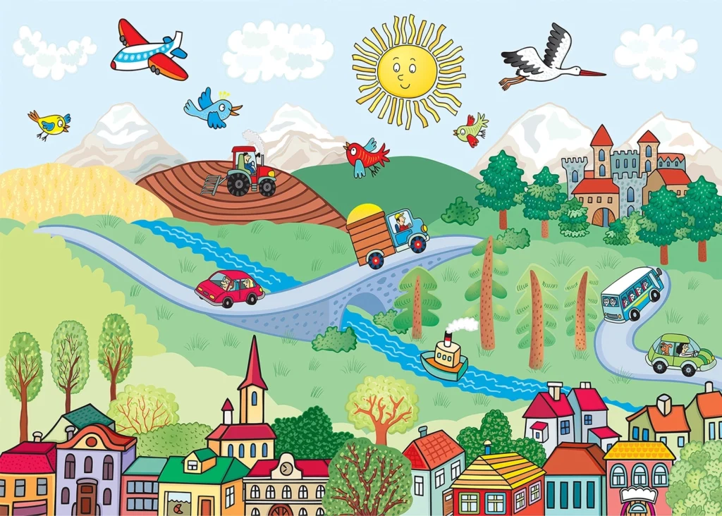 Custom Size Wall Mural Countryside | Premium Non-Woven Wallpaper | FTNXXL2483 1