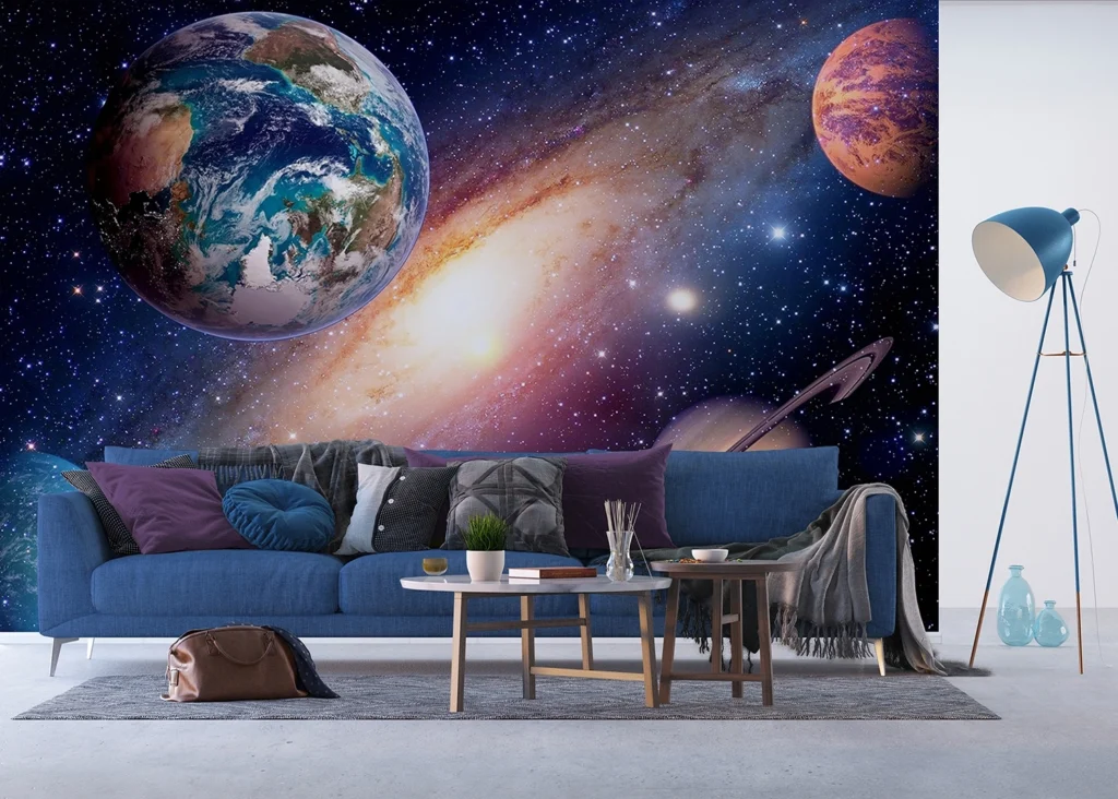 Custom Size Wall Mural Universe | Premium Non-Woven Wallpaper | FTNXXL2485 3