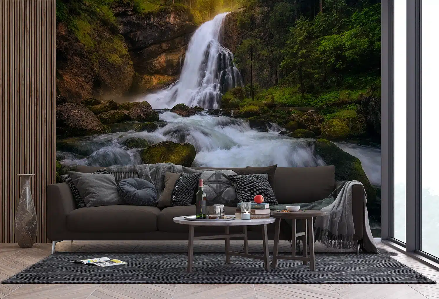 Custom Size Wall Mural Nature Rush | Premium Non-Woven Wallpaper | FTNXXL3006 3