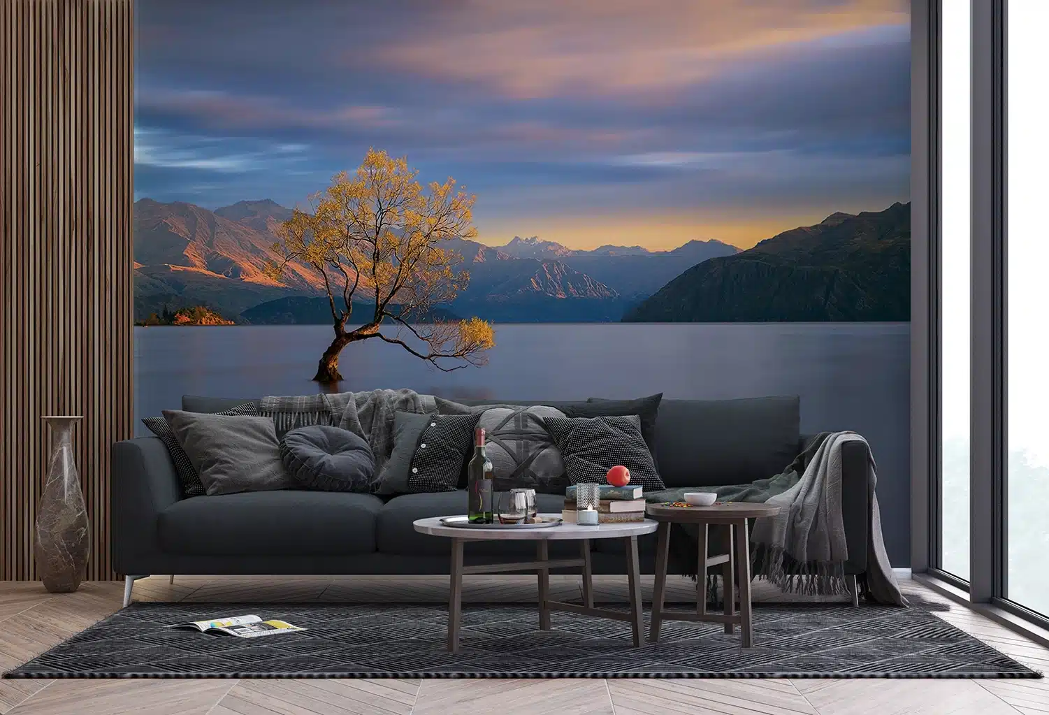 Custom Size Wall Mural Charming Sunset | Premium Non-Woven Wallpaper | FTNXXL3015 5
