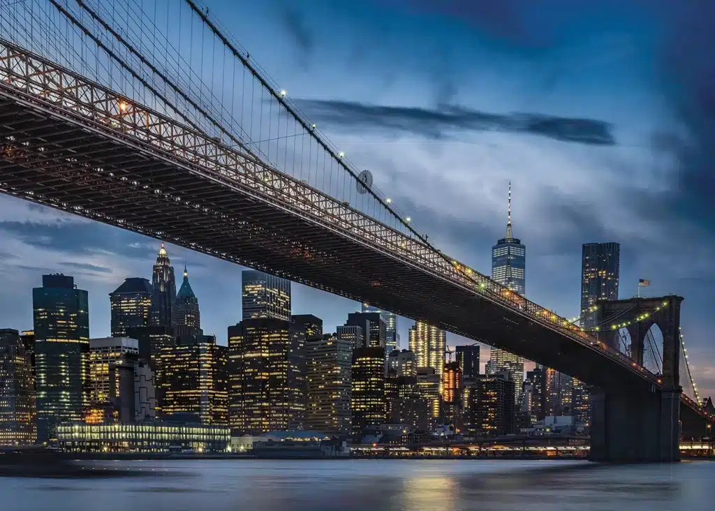 Custom Size Wall Mural Big City Lights | Premium Non-Woven Wallpaper | FTNXXL3024 1