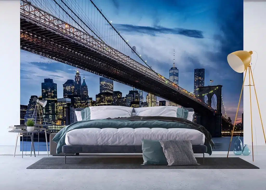 Custom Size Wall Mural Big City Lights | Premium Non-Woven Wallpaper | FTNXXL3024 2