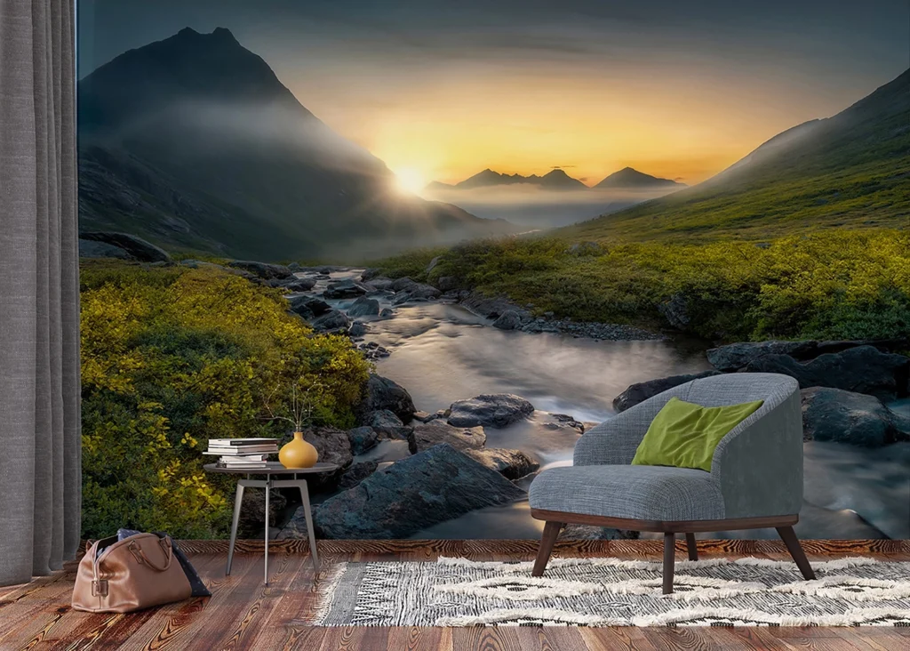 Wall Mural Mountain River, 375 x 270 cm, FTNXXL 3029 5