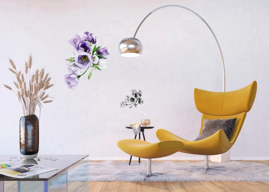 Wall Stickers Flowers, 65 x 85 cm, F 1029 - Image 6