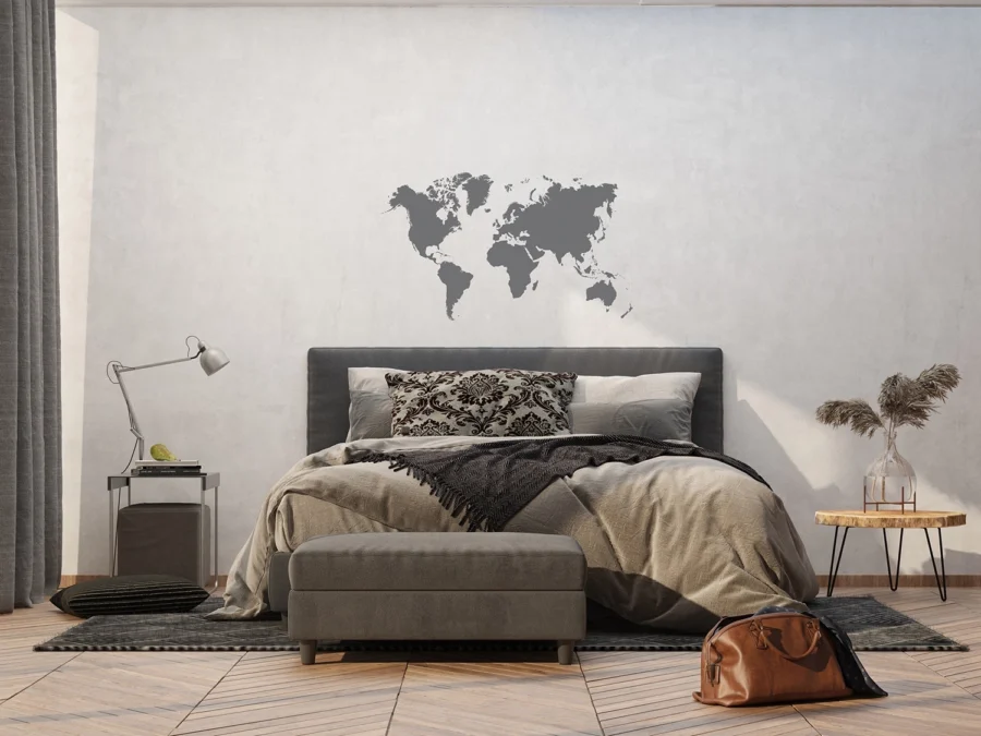 Wall Stickers Silver Map, 65 x 85 cm, F 1041 - Image 3