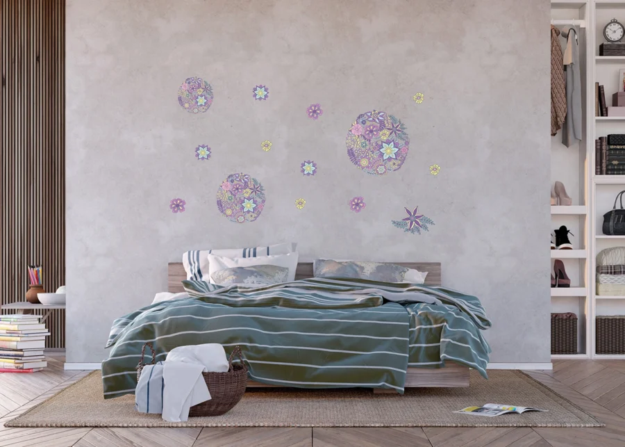 Wall Stickers Flowers, 65 x 85 cm, F 1052 - Image 4