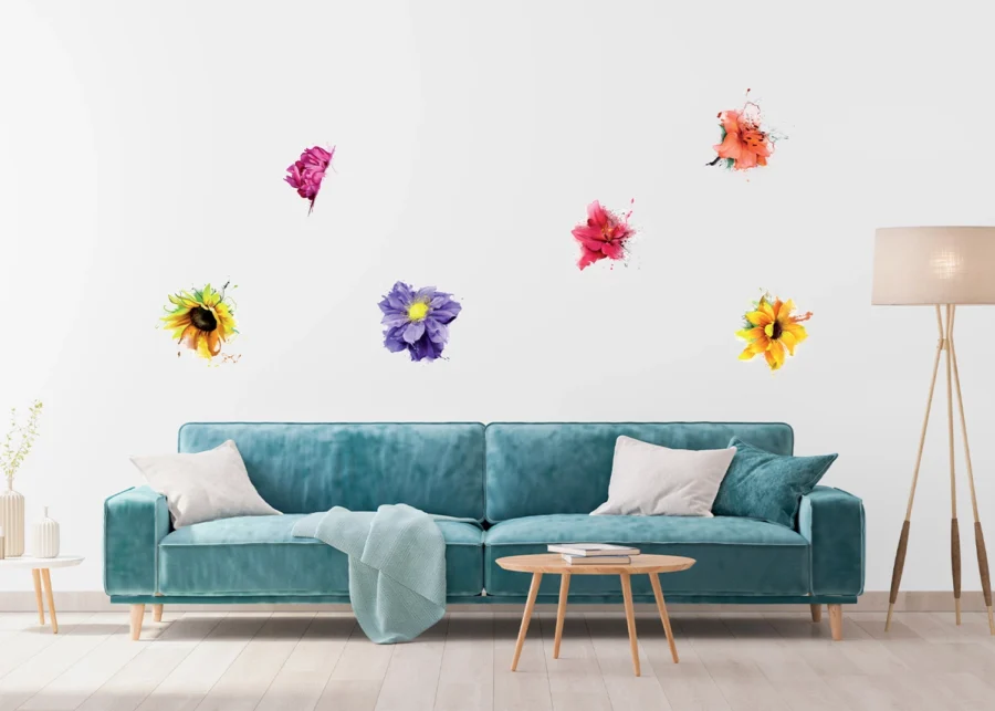 Wall Stickers Flowers, 65 x 85 cm, F 1058 - Image 2