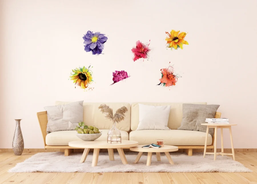 Wall Stickers Flowers, 65 x 85 cm, F 1058 - Image 5