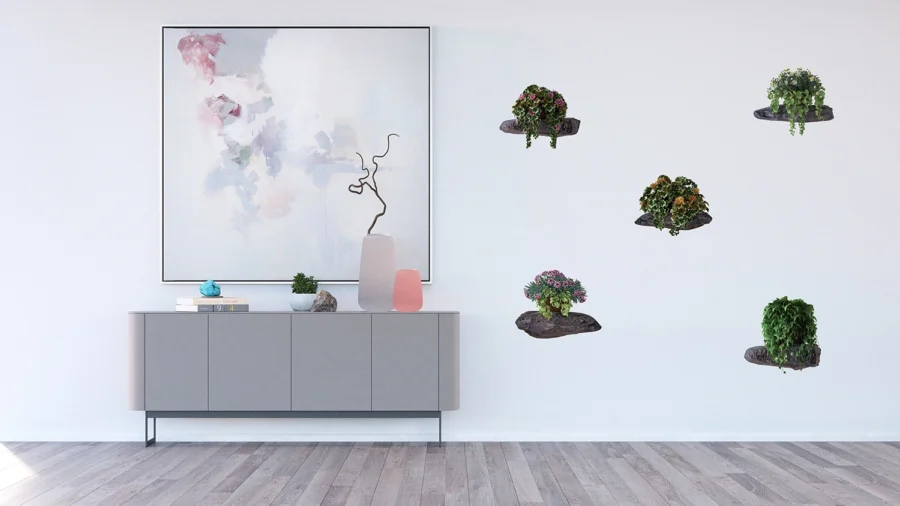 Wall Stickers Flowers on the Stones, 65 x 85 cm, F 1070 - Image 6