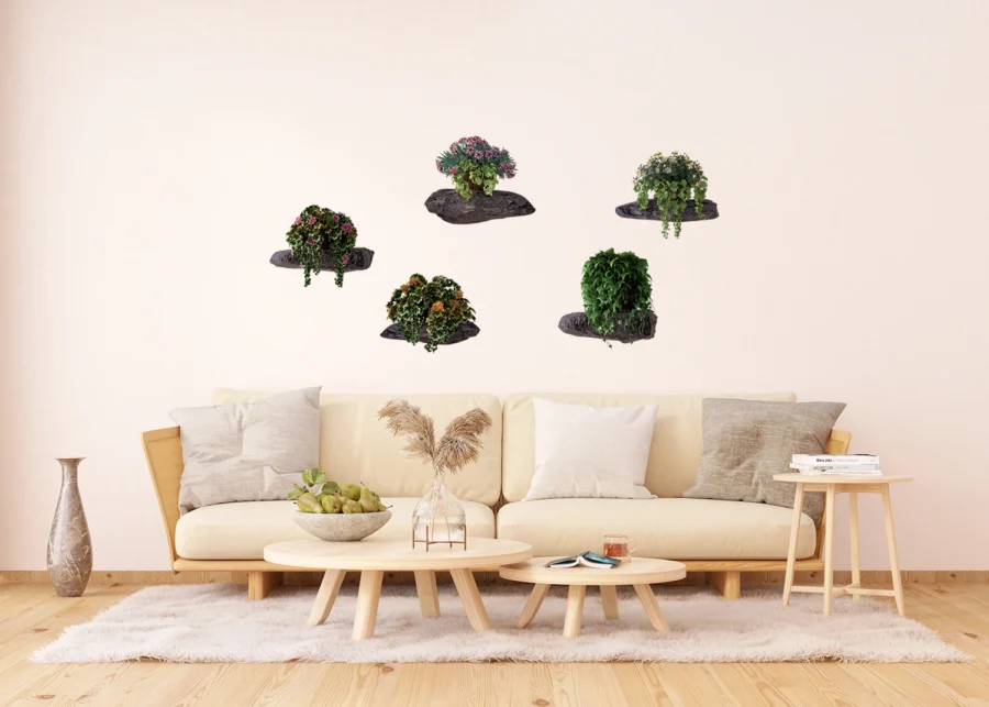 Wall Stickers Flowers on the Stones, 65 x 85 cm, F 1070 - Image 4