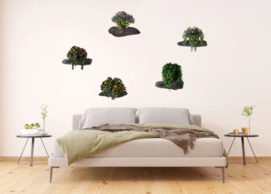 Wall Stickers Flowers on the Stones, 65 x 85 cm, F 1070 - Image 2