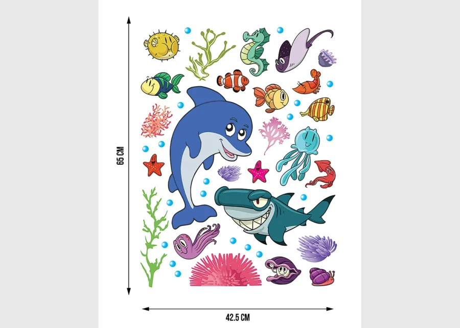 Wall Stickers Dolphin, 42.5 x 65 cm, K 0823 - Image 4