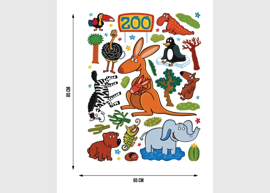 Wall Stickers Zoo, 65 x 85 cm, K 1047 - Image 4