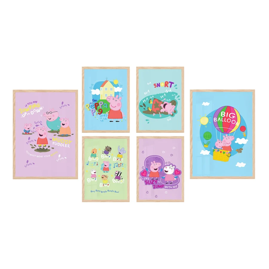 Poster Set Peppa Pig, 2 x A3, 4 x A4, P6 351385 - Image 2
