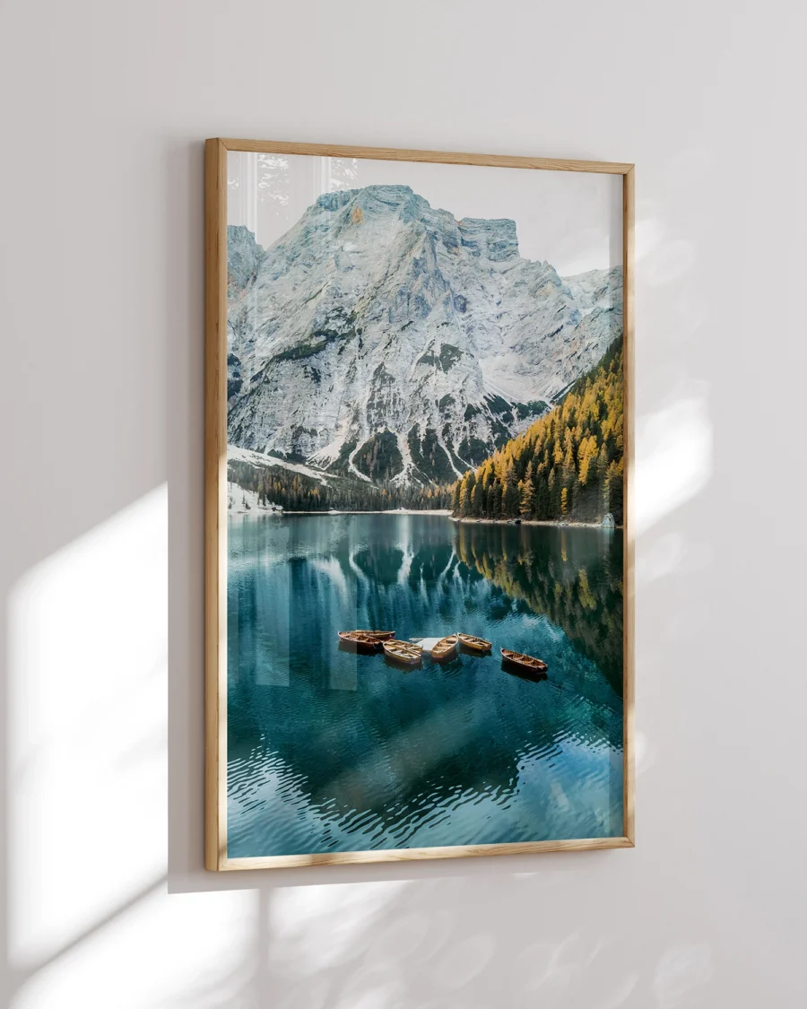 Poster Still Lake / Mountain Dock, 30 x 42 cm, P 351305 - Image 7