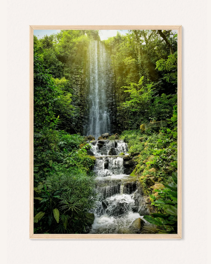 Poster Foggy Morning / Wild Waterfall, 30 x 42 cm, P 351323 - Image 2