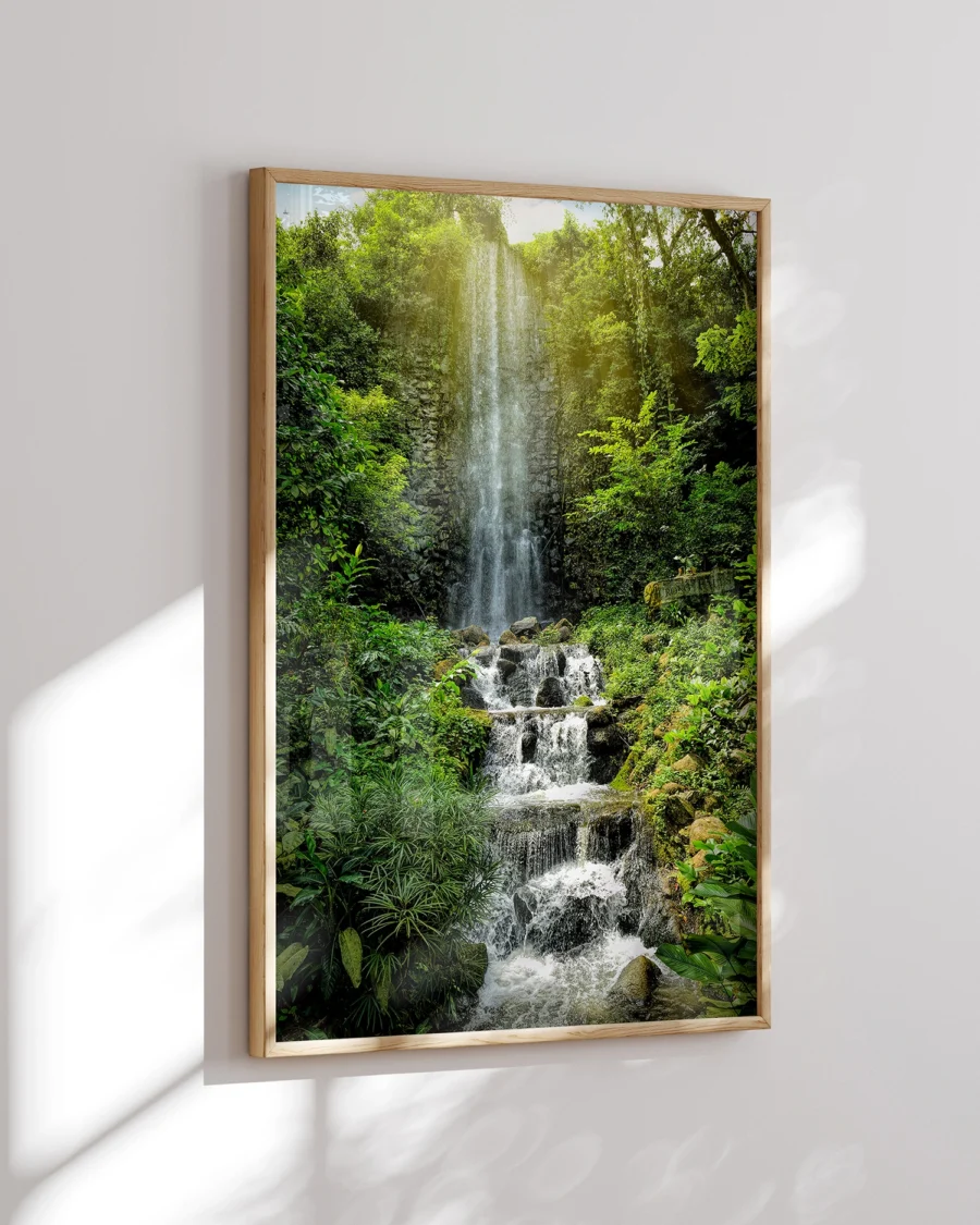 Poster Foggy Morning / Wild Waterfall, 30 x 42 cm, P 351323 - Image 4