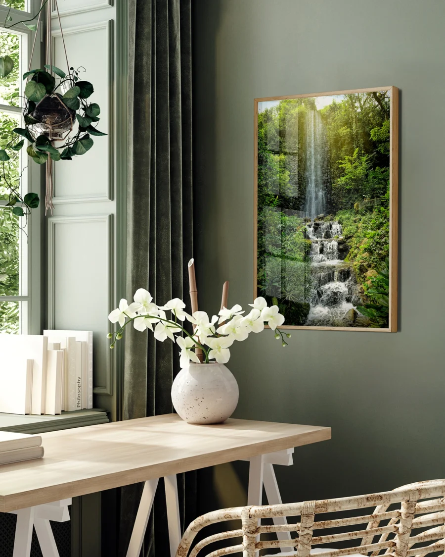 Poster Foggy Morning / Wild Waterfall, 30 x 42 cm, P 351323 - Image 5
