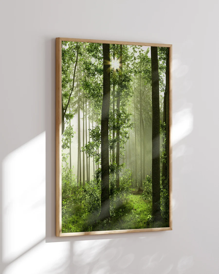 Poster Foggy Morning / Wild Waterfall, 30 x 42 cm, P 351323 - Image 7
